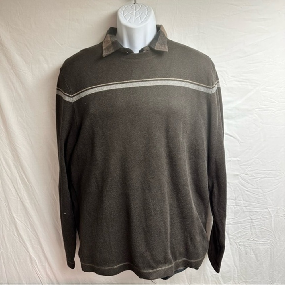 Banana Republic Men’s Brown Casual Classic Crewneck Long Sleeve Sweater - Picture 2 of 10